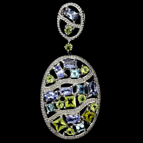 Großer tansanit peridot - tansanit,