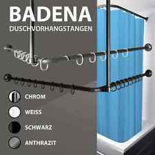 Duschvorhangstange Kleiderstange Anthrazit Weiß Silber Schwarz Winkel, U,L-Form