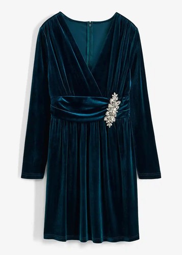 Jerseykleid aus glänzendem
