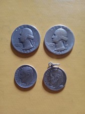 USA , 2 mal Quarter Dollar und