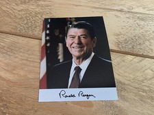 RONALD REAGAN Repro-Autogramm