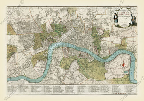 Antike karte london - karte,