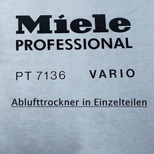 Miele PT 7136 Vario Ablufttrockner Einzenteile