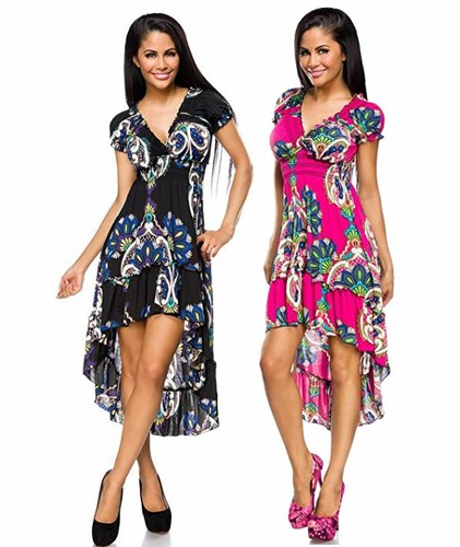 Sommerkleid vokuhila minikleid - sommerkleid,