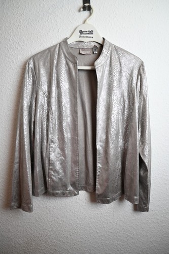 Elegant silber damen bolero - silber,