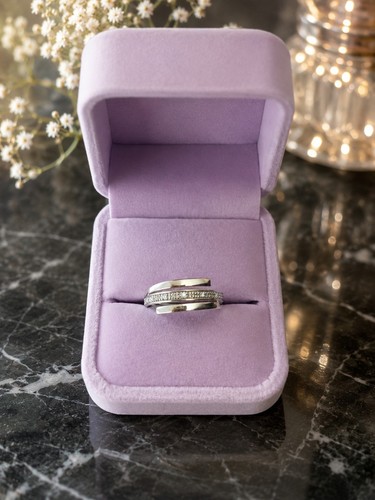 Weißgold ring 750 mit - weißgold,