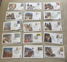 15 Numisbriefe Vatikan Papst Johannes / Benedikt / Benedetto mit Medaillen