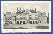 Rostock um 1932, am Rathaus