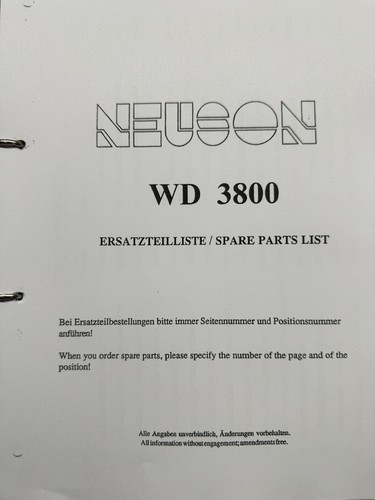 Neuson 3800 - neuson, wd