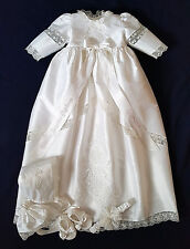 Taufkleid Seide, Taufset 5-teilig aus Seide, Gr. 56, 62, 68, 74, 80, Luxus!!!