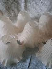 5 Lampenschirme Milchglas