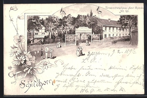 Lithographie berlin grunewald - lithographie, berlin-grunewald