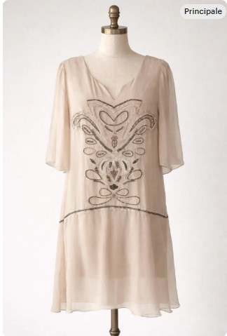 Kleid seidenstil 1920er - kleid,