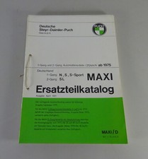 Teilekatalog / Ersatzteilliste Puch MAXI N / S / S-Sport / SL Stand 04/1981