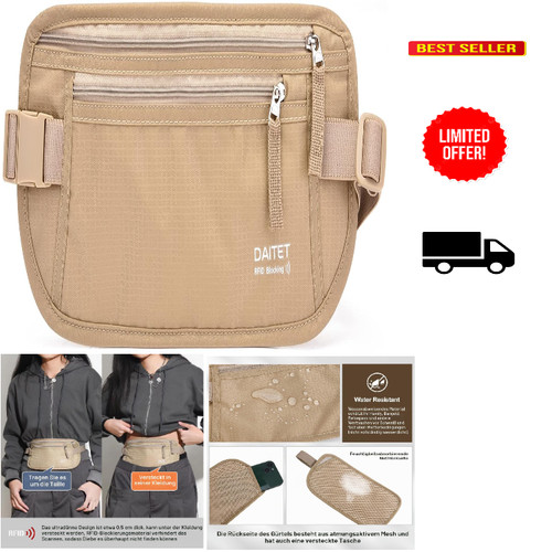 Geldgürtel mit rfid blocker - mit, rfid-blocker