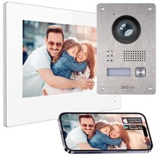 Video Tür-Sprechanlage, Klinge +Handy APP 2MP Full HD 170°Kamera und 7" TouchTFT