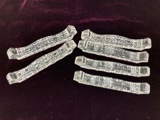 6 x Messerbank Kristall antik 