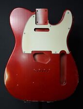 RGH | Tele Style Body Candy Apple Red  Erle / Alder, Nitro aged / relic + Pickg.