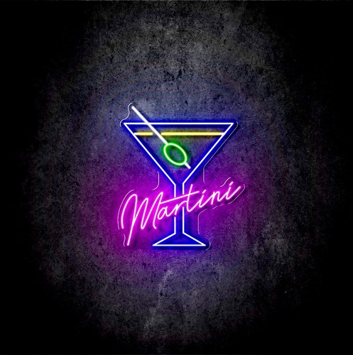 Martini led schild neon - led,