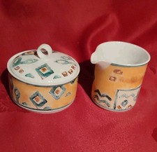 Zuckerdose und Milchkännchen  Eschenbach Living Colours   Ethno Style