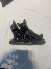 Vintage Scottie Dogs Gusseisen Türstopper. Schöner Artikel. Ht 14cm
