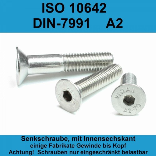 Senkkopfschrauben - m8,