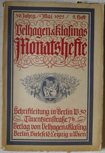 Velhagen klasings - velhagen, &