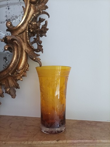 Vase 26cm arabesque amber - #,