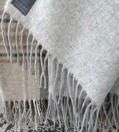 Luxuriöse wolldecke merino - luxuriöse, merino+