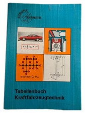 Europa Lehrmittel Tabellenbuch KFZ-Technik Fachbuch KFZ Maschinenbau Deutsch
