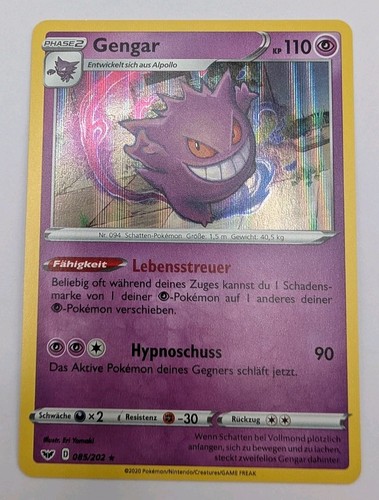Pokémon karte gengar - gengar,