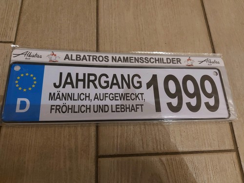 Albatros namensschild jahrgang - albatros,