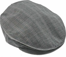 Flatcap grau kariert Kappe Cap Caps Sportmütze neu grau