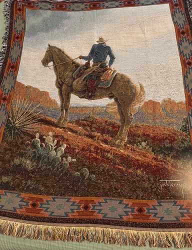Western style woven throw - style,