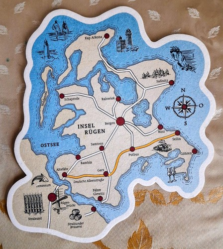 Bierdeckel störtebeker insel - bierdeckel,