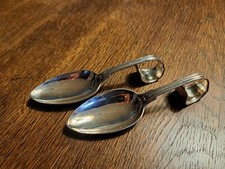 2 Amuse Gueule Löffel, Augsburger Faden, 12 LÖTH, HALLER RATHENAU