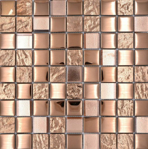Mosaikfliesen gold bronze - mosaikfliesen,