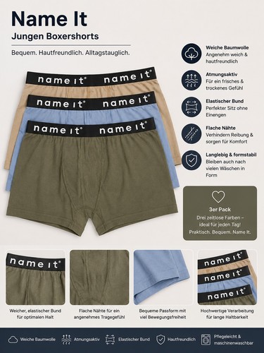 Name jungen boxershorts - name,