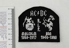 AC/DC  Patch (M040) Malcolm R.I.P Bon   ungebraucht Neu
