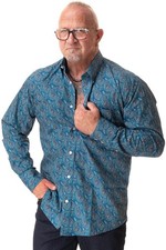 Relco Herren Paisley Langarm