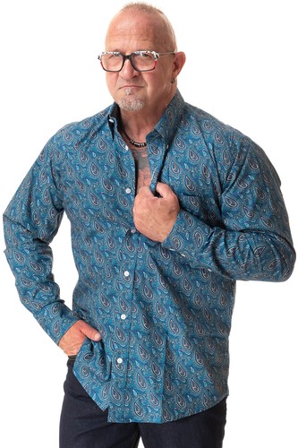 Relco herren paisley - relco, langarm