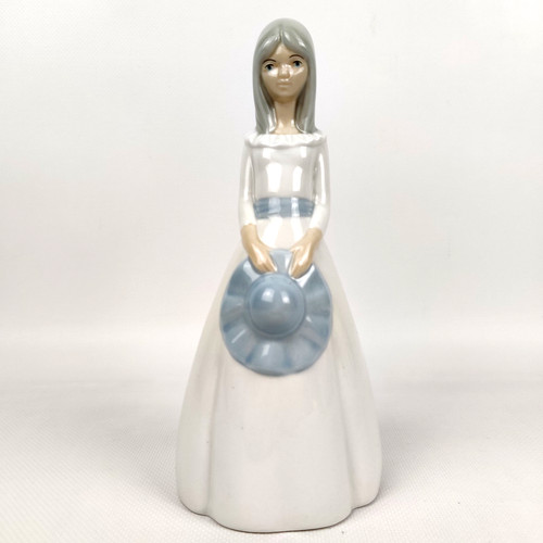 Porzellanfigur mädchen mit - porzellanfigur,