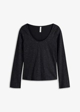 Langarmshirt Gr. 44/46 Schwarz