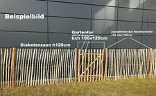 Staketenzaun Höhe 60-150cm  Gartenzaun Zaunlatte Holzzaun Zaun Haselnussvollholz