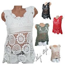 Ibiza Häkel Tunika Top Damen