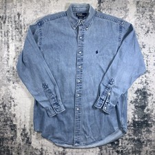 Polo Ralph Lauren Blake 100% Baumwolle Jeanshemd, Vintage, Oversized Medium