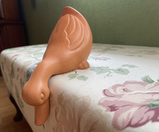 Niedliche Ente ❤️ Kantensitzer Kantenhocker Terracotta Deko Tier-Figur 11x21 cm