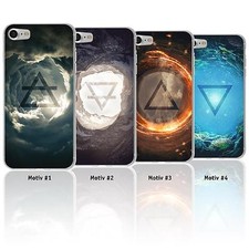 Schutzhülle Element Motive Cover Case Silikon TPU Tasche Schale + 2 Schutzfolien