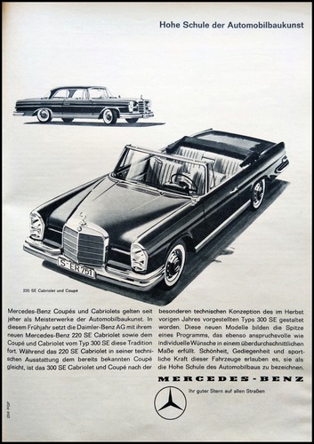 Mercedes benz 220 cabriolet - mercedes,
