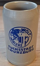 Alter Bierkrug Wolf Biere